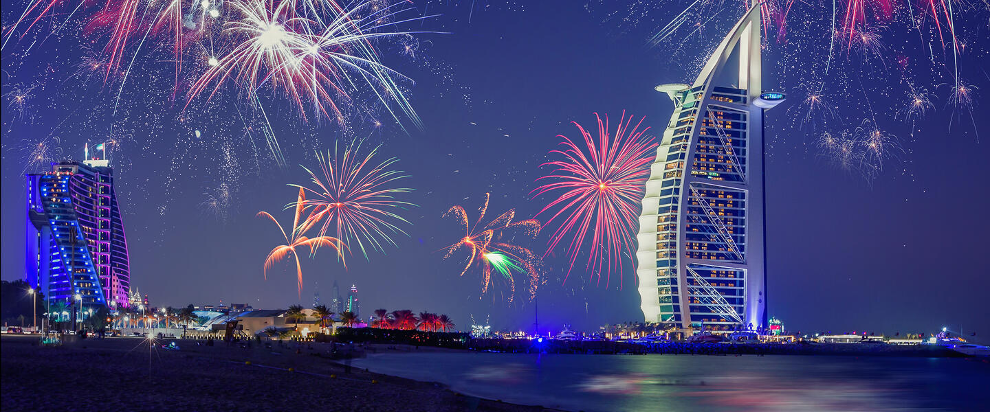 Silvester in der Supercity Dubai